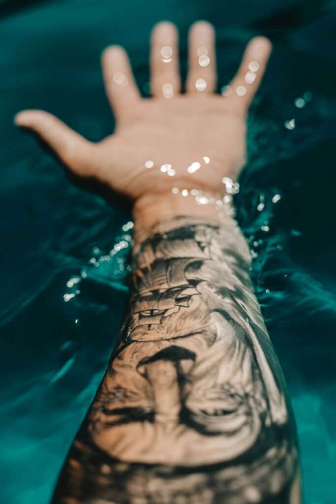 Black and Grey Forearm Piece