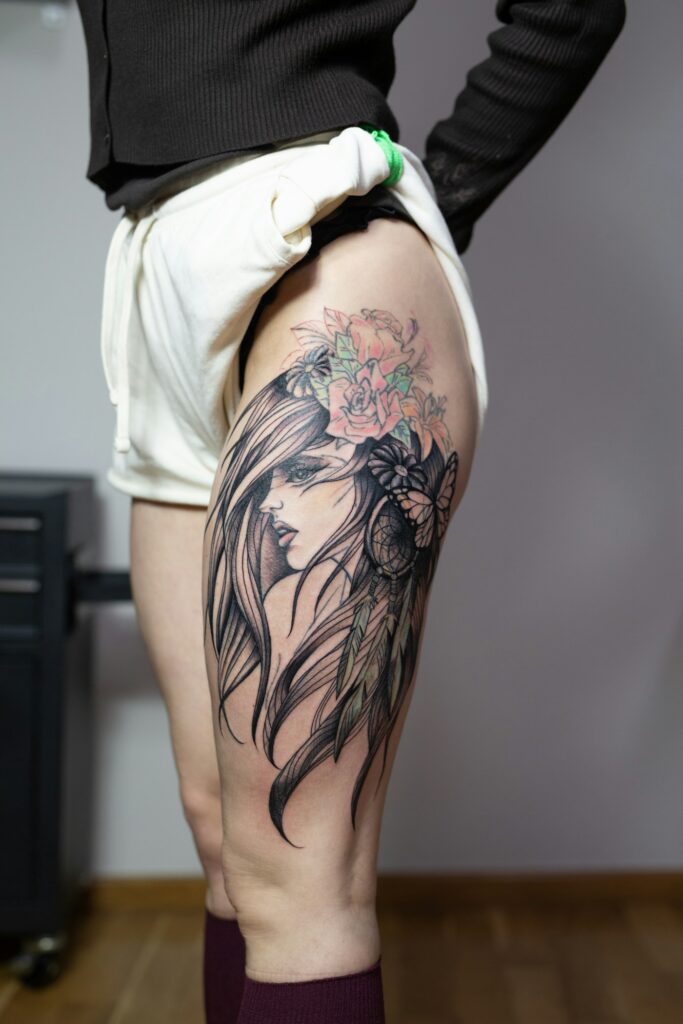 Butterfly tattoo on the arm