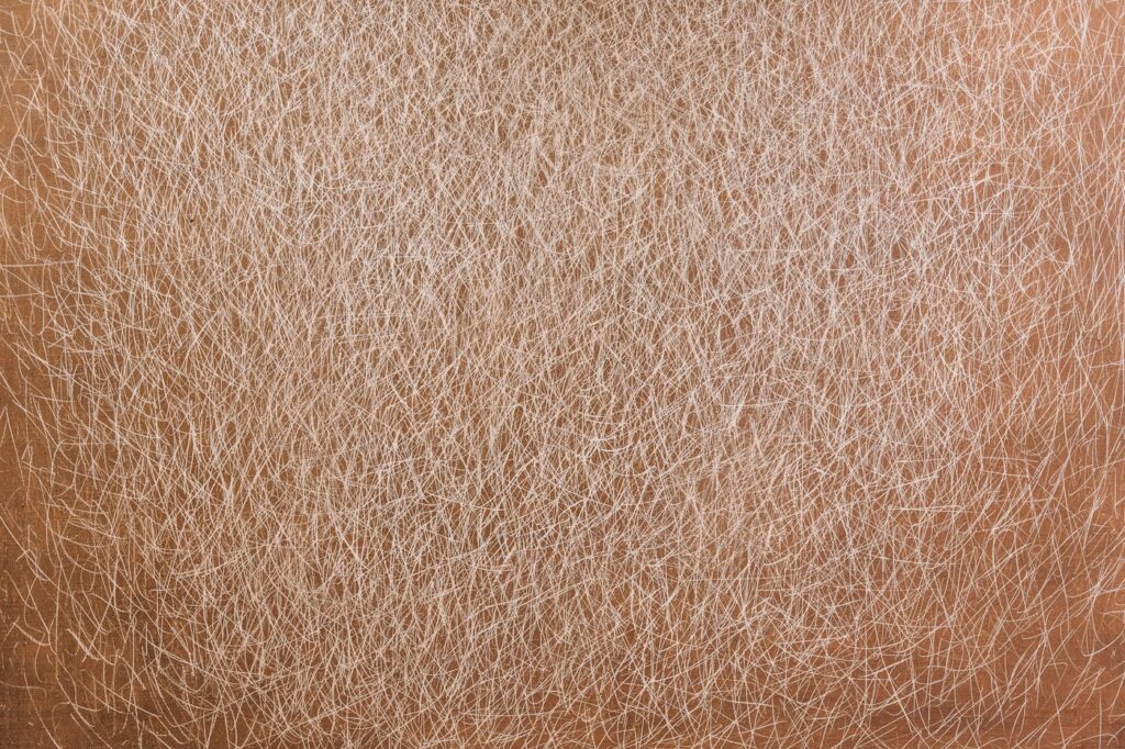 Close up of dry, flaky skin texture