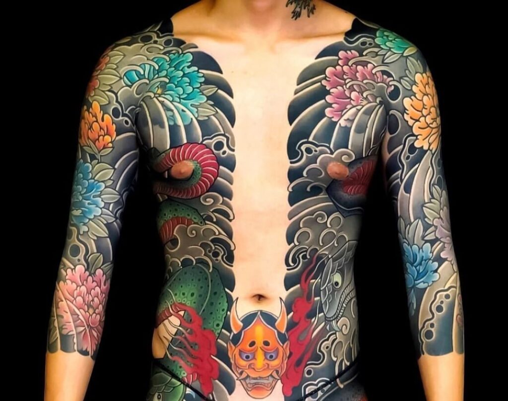 Full Japanese body suit tattoo