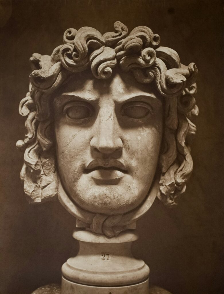 Medusa tattoo reference: classical marble head of Medusa