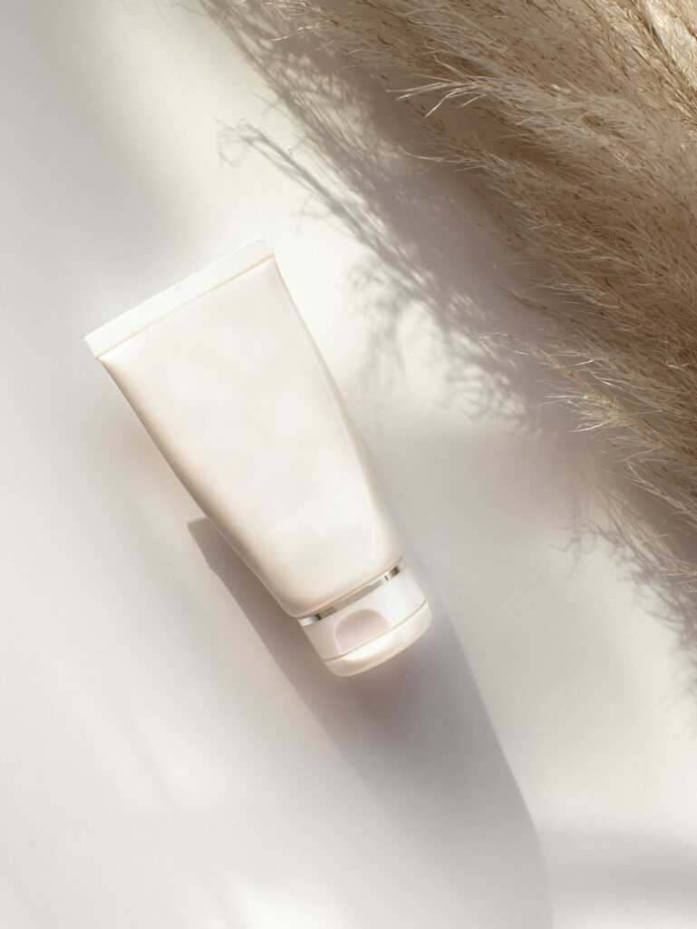 Plain tube of unscented lotion