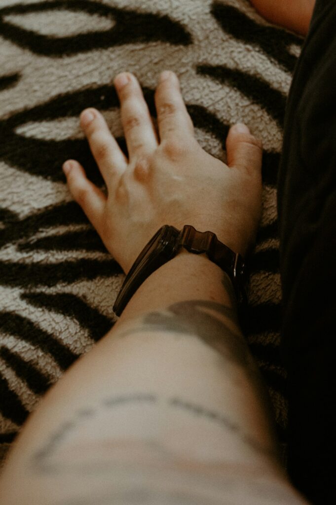 Fine Script Along the Forearm